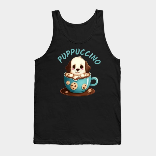 Corgi Puppuccino Tank Top by WoodShop93